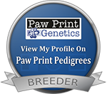 Paw Print Breeder, DNA tested